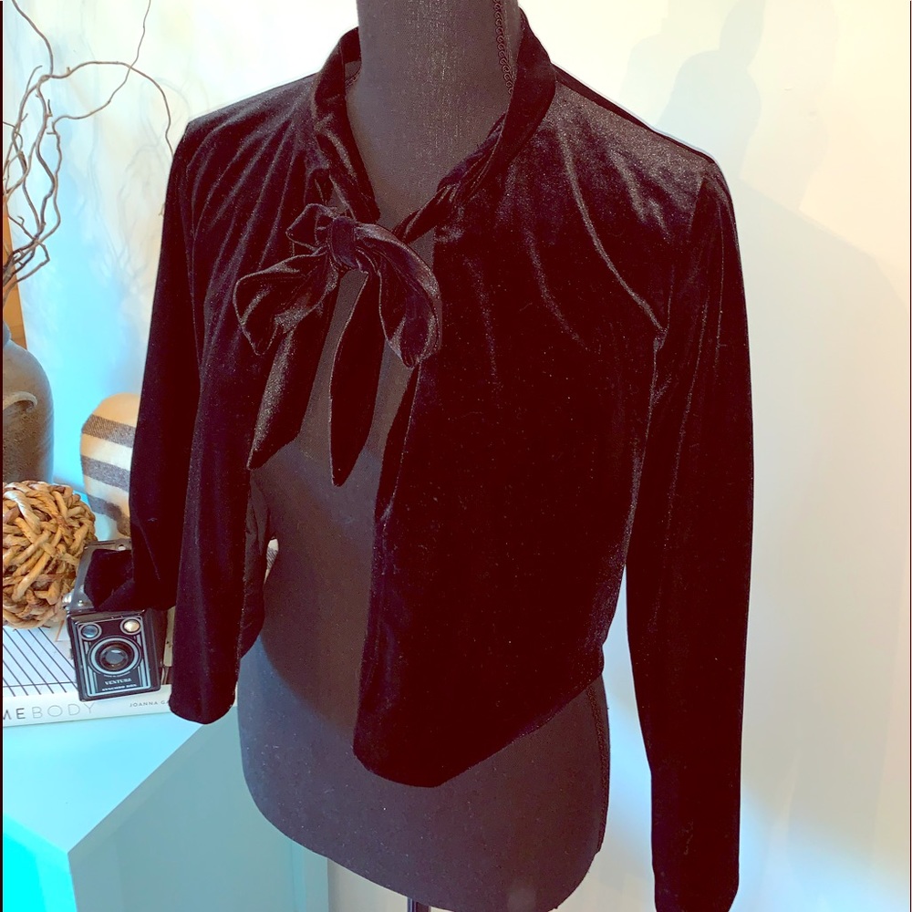 Who What Wear Velvet Bolero Jacket